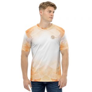 T-shirt pour Homme White – Low Poly Fire