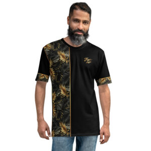 T-shirt pour Homme Black – Tropical latino Golden