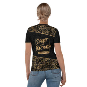 T-shirt pour Femme Black – Spirit of the Bachata Gold