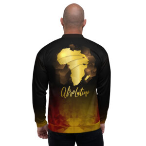 Bombers unisexe Black – Afro Latino Golden Lion