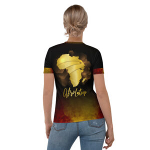 T-shirt pour Femme Black – Afro Latino Golden Lion