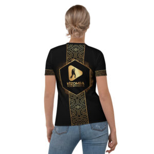 T-shirt pour Femme Black – Golden Kizomba Performance